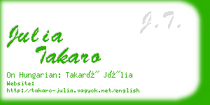 julia takaro business card